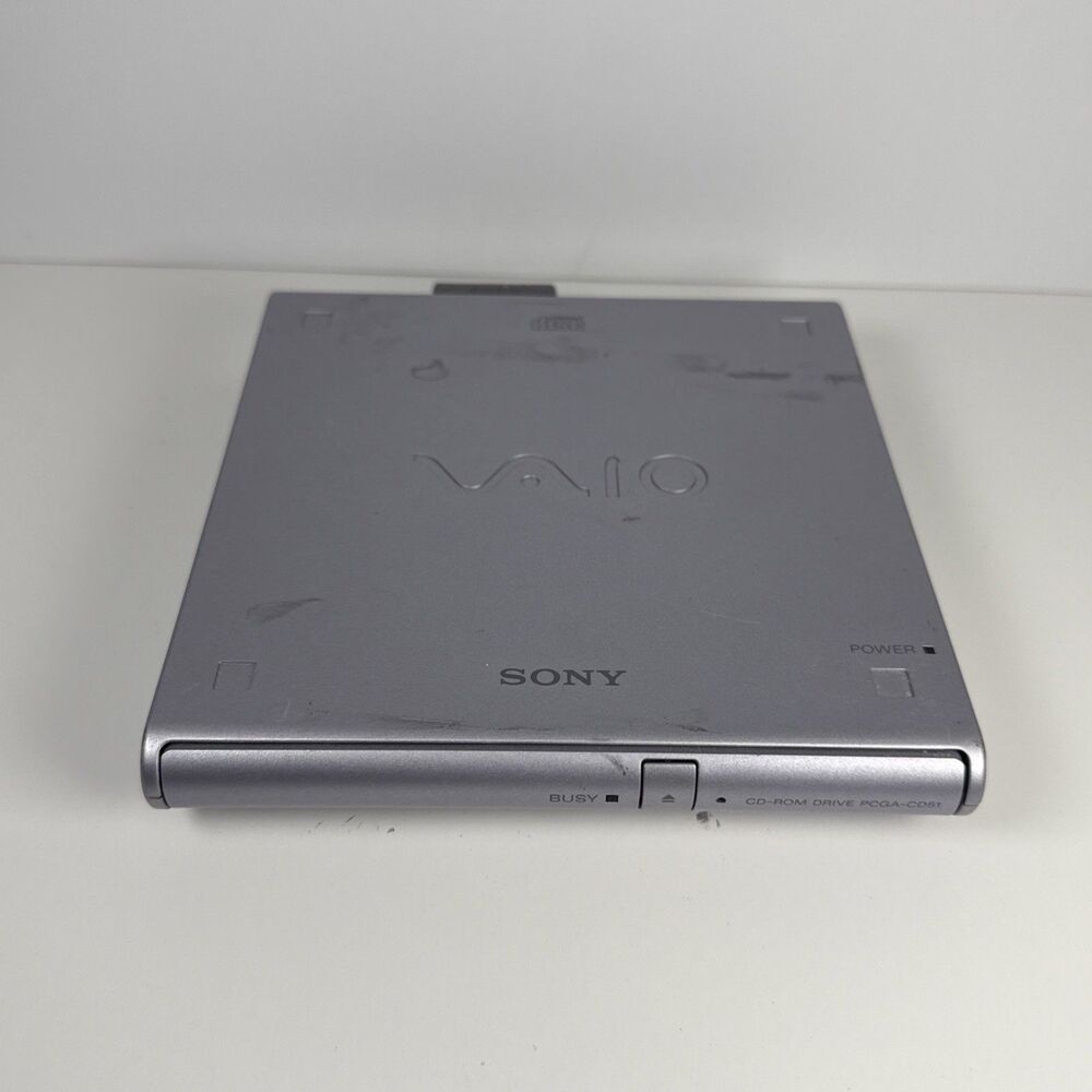 SONY PCGA-CD51 External Portable CD-ROM Drive VAIO Vintage From Japan